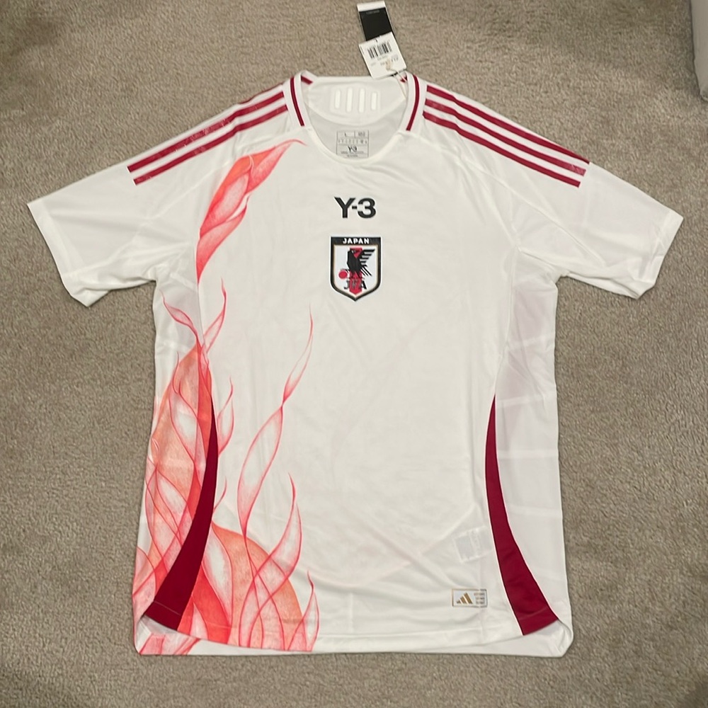 Men's Authentic adidas Japan Away Jersey 2024 white size L NWT